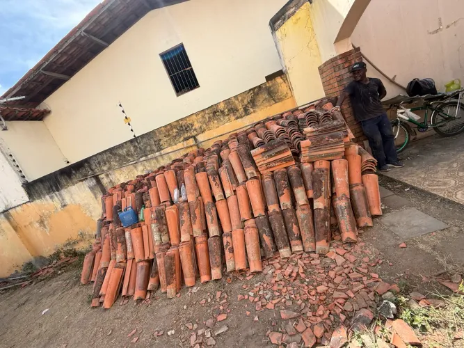 Telha cerâmica milheiro