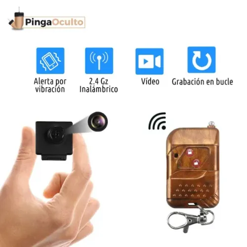 Botão Espião Câmera Spy 16 Gb Full Hd 1080p Com Aúdio e Controle Remoto com Vibração