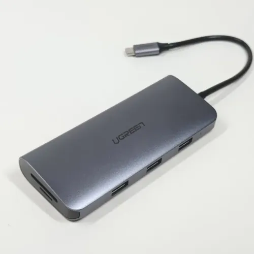 Hub Ugreen 9 em 1 10 Gbps HDMI 4K SD MicroSD USB C A 100W p/ Macbook Notebook TV iPhone