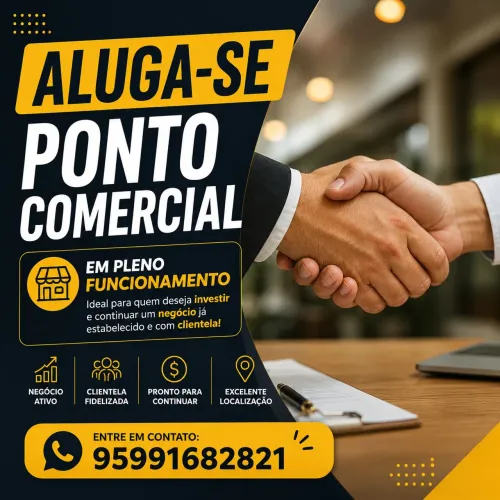 Oportunidade de negócio! Aluga-se ponto comercial