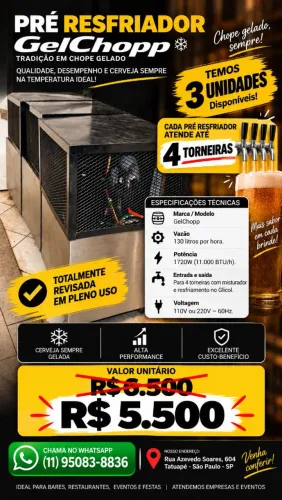 Pré Resfriador 4 vias - GelChopp