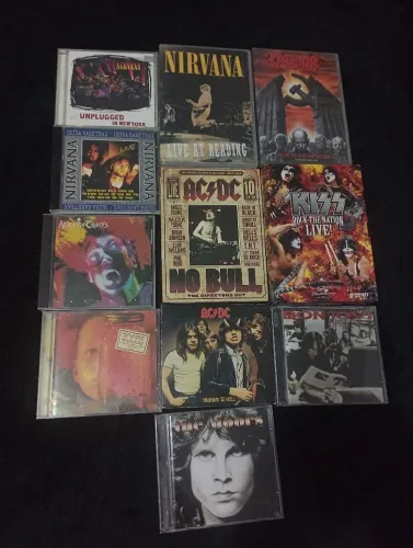Lote CDs Dvds Metal Grunge Hard Rock Thrash