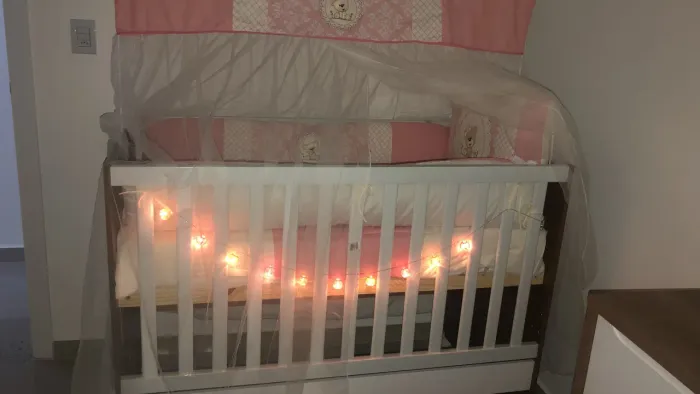 Berço 2 em 1 ( berço e mini cama) + colchão 