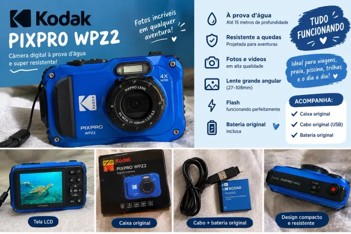 Câmera digital Kodak wpz2