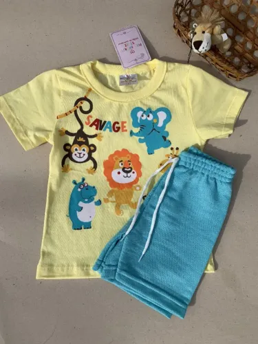 Conjunto Bebê Menino Algodão 3 a 6 Meses - Novo