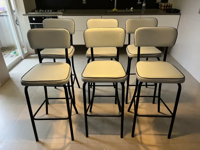 Cadeira banqueta Vintage (6 unidades)