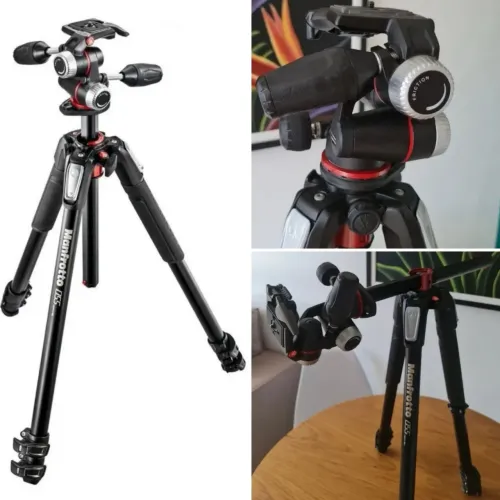 Vendo tripé Manfrotto Kit MK055XPRO3-3W + MHXPRO3-3W(Cabeça)