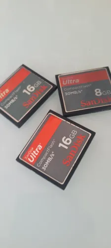 Cartões de memória compacto flash 2 16gb 1 32gb 1 8gb