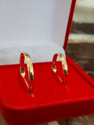 Alianças modelo tradicional com 3mm