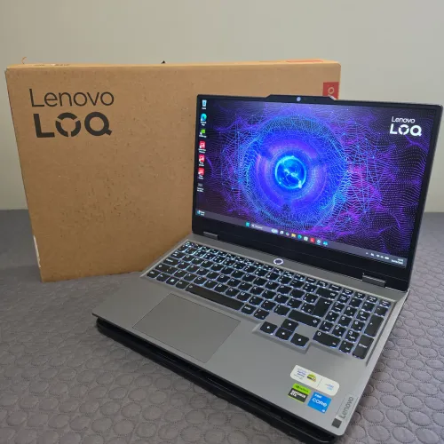 Notebook Lenovo LOQ HX - i5 13450HX RTX 3050 na garantia, caixa completa, estado de novo