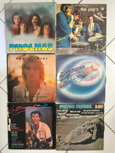 Discos de vinil lote 9 unidades 