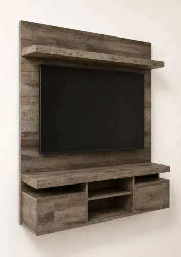 Painel para TV suspenso em MDF