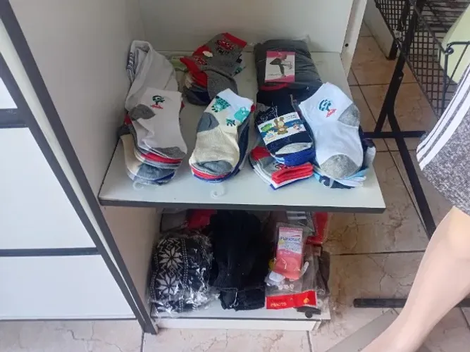 Loja de roupas e utensílios