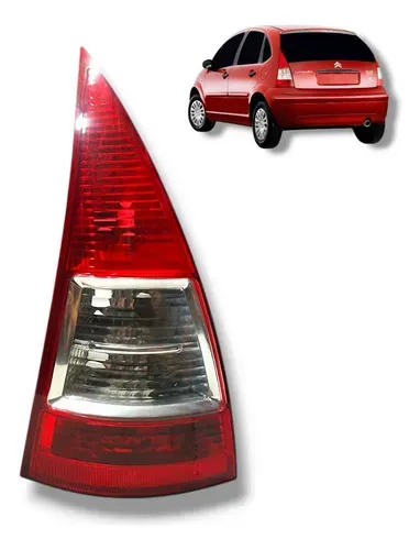 Lanterna Traseira Citroen C3 2003 2005 2007 A 2012 Esquerda Esquerdo/motorista Vermelho