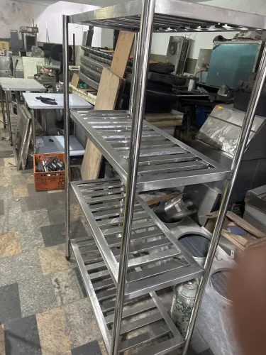 Estante aço inox 4 planos