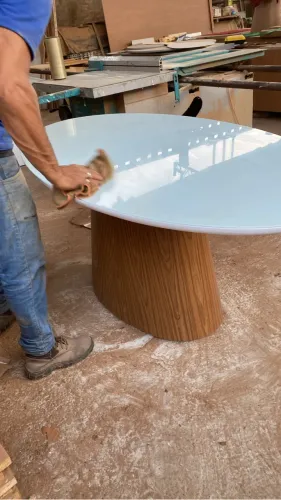 Mesa oval 180x90 preço de fábrica já deixamos entregue e montada na sua casa