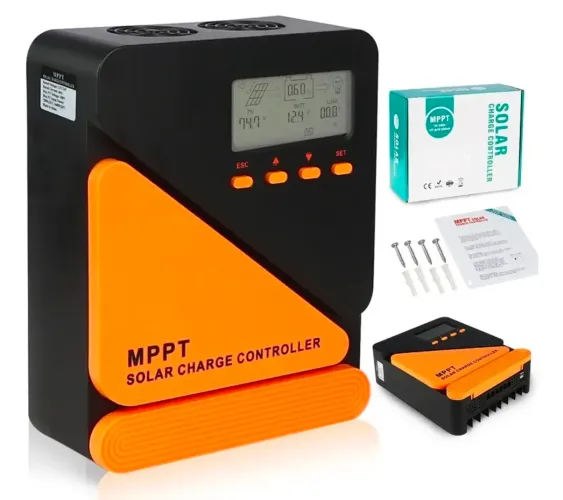 ?Só hoje?<br>Energia Solar<br>Controlador de carga solar MPPT 60A, modelo GM-D60