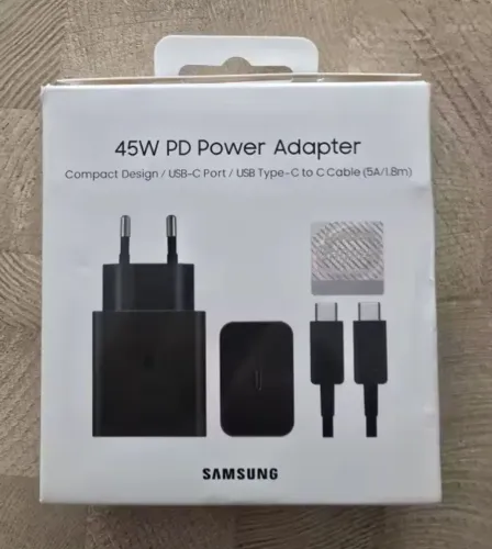 Carregador samsung 45w turbo tipo-c 