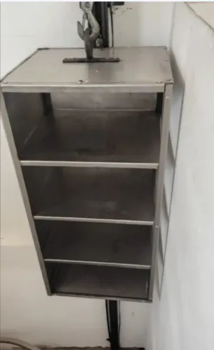 Elevador monta carga em inox completo (motor, suporte, bandeja, etc)