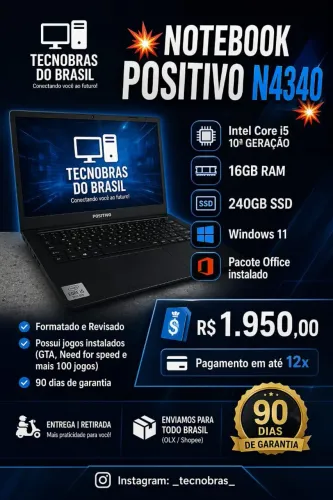 Notebook Positivo Master com SSD