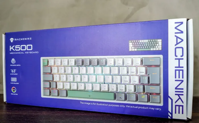 Teclado Mecânico Machenike K500 RGB (Layout 60%) - Novo e Lacrado!