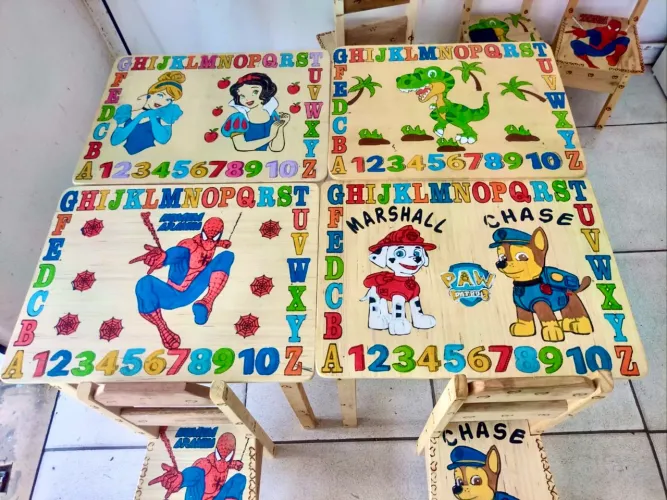 Kit Infantil Mesa com Cadeirinha até 5 anos (Entregamos)