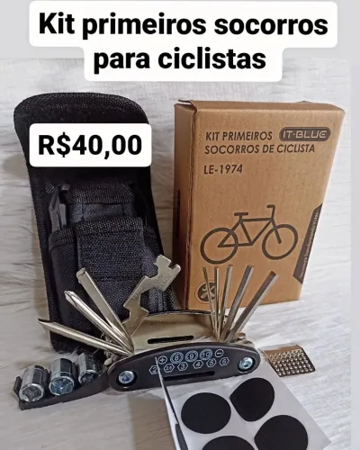 Kit primeiros socorros com remendo frio para ciclistas / SUPER PROMOÇÃO 