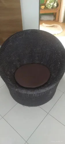 Poof concha sintético