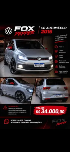Volkswagen Fox Pepper I Motion 1.6 Flex 16V 5P 2015
