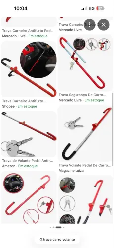 Trava de volante