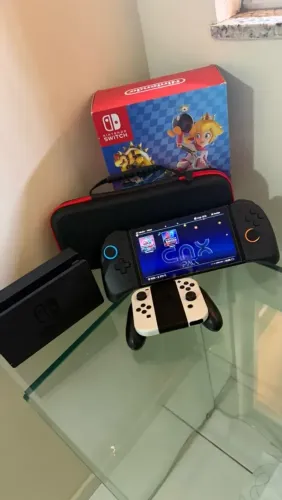 Nitendo Switch OLED Desb 256gb + Acessórios