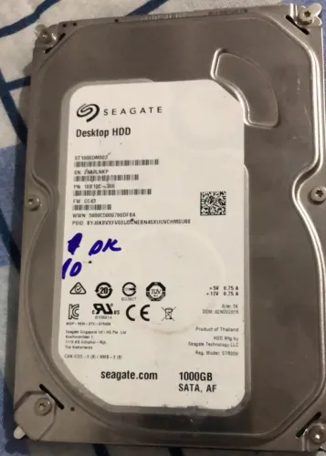 HD Desktop 01TB SATA 3.5 - Para PC ou DVR