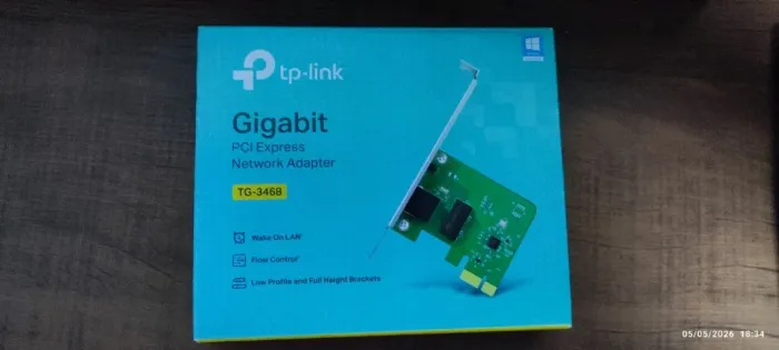 Placa de Rede Gigabit TP-Link TG-3468 PCI Express Semi Nova Placa de rede TP-Link Gigabit