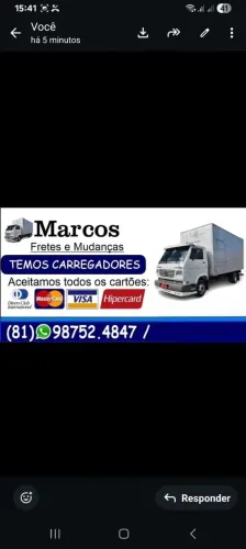 Caminhão p mudanças 