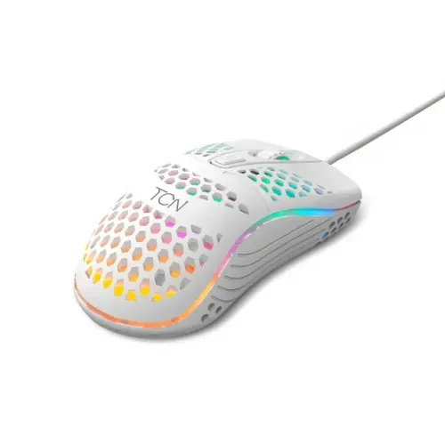Mouse Gamer USB TCN Óptico 2400DPI 4 Botões Branco Frete Grátis