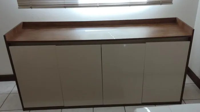 Armário Balcão Multiuso 4 Portas - Com Pés Retrô Opcionais