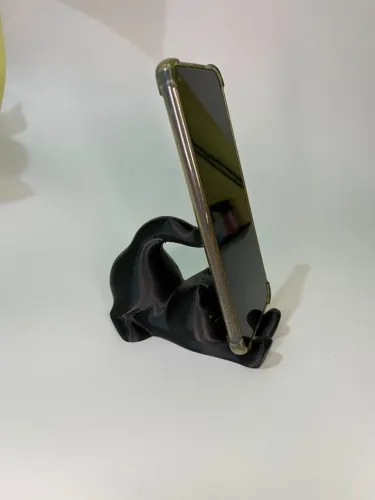 suporte celular gatinho 3d home office setup gamer novo presente geek decoração org 