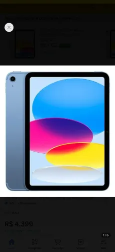 iPad Air 5ª Geração - Cor Azul (Lindo e muito potente!)