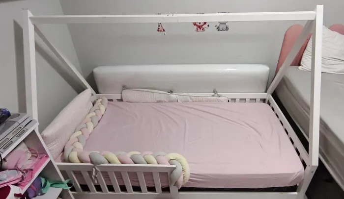 Cama infantil montessoriana casa solteiro