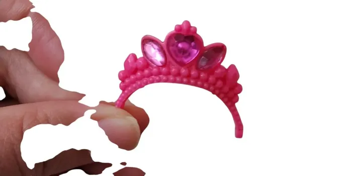 Coroa Rosa Escola das Pincesas