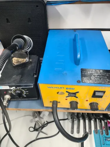 Kit 3 máquina conserto de celular Estação de retrabalho ,ferro de solda e separadora 