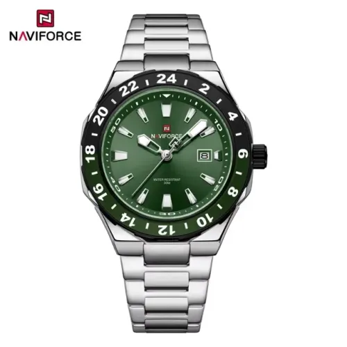 Relógio Masculino Naviforce Original - Aço Inox, À Prova Dágua, Executivo Negócios Lançame