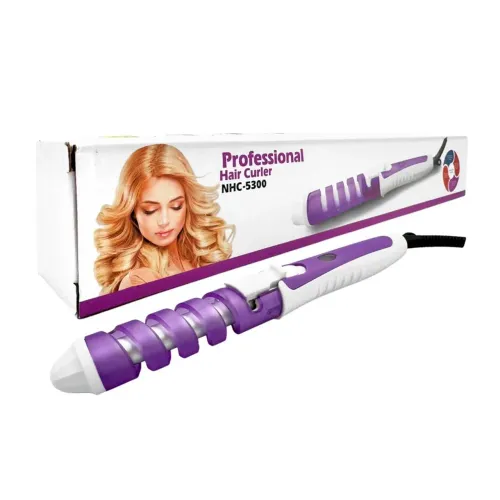 Modelador de Cachos Espiral Profissional NHC5300 Bivolt Cacheador de Cabelo Cerâmica