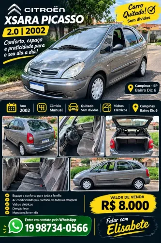 Citroen Xsara Picasso Glx/brasil/etoile 2.0 Mec. 2003
