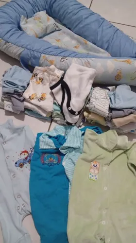 Lote de roupa menino com ninho