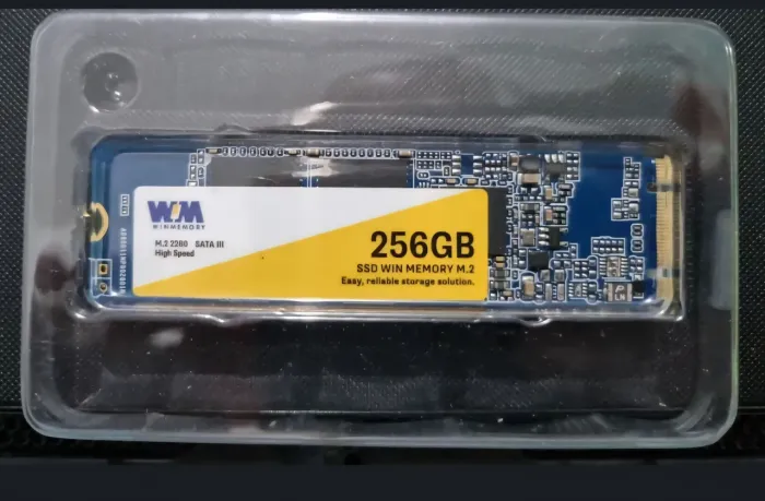 SSD Winmemory, 256GB, M2 , Leitura 2100MB/s e Gravação 1300MB/s, SWG256G