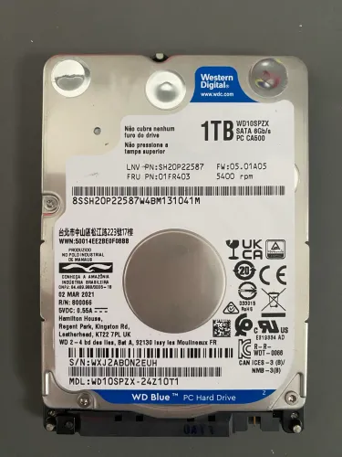 HD 1Tb notebook bem novo