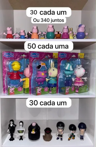 Bonecos Burger King - Peppa Pig Hasbro (Novos)