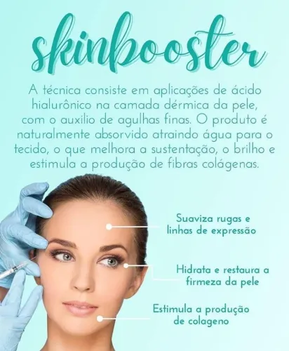 Skinbooster- hidratação Subdérmica:-Sua Pele Nutrida de Dentro para