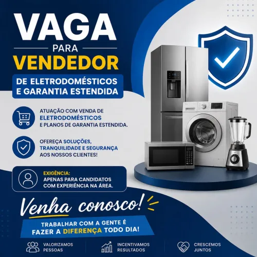 VENDEDOR GARANTIA ESTENDIDA COM EXPERIÊNCIA